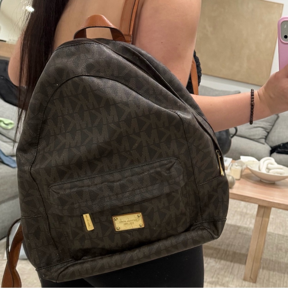 Michael Kors Brown Backpack